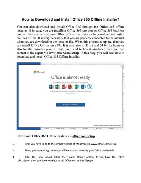 office 365 offline installer|Download and install or reinstall Microsoft 365 or Office 2021 on a PC.